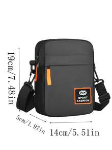 新款男士包袋 - 休闲单肩包、牛津布小背包、男士包、休闲斜挎包 - 彩色 - 查看 4