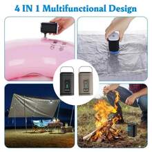 RAF 便携式真空泵，适用于衣物、床垫等，迷你电动气泵，无线气泵，露营必备，便携式无线空气压缩机，充气/放气泵，适用于充气垫、气垫床、充气船、游泳圈等。 - 彩色 - 查看 9