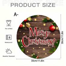 1 Piece Festive Wooden Christmas Sign Decoration - Country Merry Christmas Wall Art With Seasonal Decoration, Holiday Rope Hanging Merry Christmas Sign, Suitable For Home, Outdoor, All Holiday Seasonal Decorations