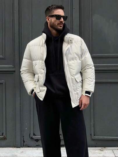 Men's Casual Fashionable Jacket, Outdoor Thick Sports Coat, Autumn/Winter