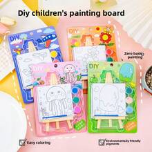 1 buah Papan Mewarnai Anak, Lukisan Cat Air, Papan Gambar Kartun, Mainan Edukasi Lukisan Tangan, Easel Lukisan Prasekolah - Papan gambar anak-anak DIY (acak) - View 7