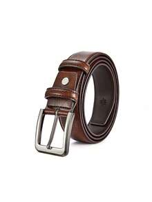 Joopzqm [Casual Belt] Men's Pin Buckle Casual Belt Daily Commuting, Business Party, Festival Birthday Gift Autumn-Winter Accessories,Suitable For Teens, Youth,Men,Casual, Outdoor, Athletic, Vacation, Graduation Gifts, Birthday, Daily Wear - Brown - View 5