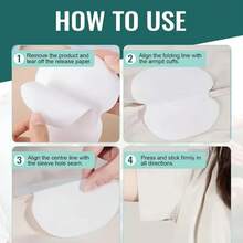 20pcs Disposable Underarm Sweat Pads | Ergonomic Design, Strong Absorbency & Invisible Comfort, Breathable White Pads For Bras, Gym, Workouts, Daily Use