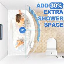 Adjustable Curved Shower Curtain Rail Rustproof Expandable Aluminum Metal Shower Rod 3872 Inch Telescopic Design Exquisite Adjustable For Bathroom - White - View 3