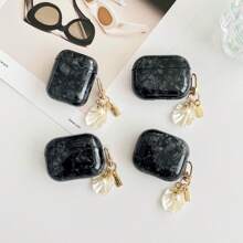 Black Shell Design Case For AirPods Pro 2 |   Wireless Earbuds Protective Cover |   Slim, Anti-Scratch & Durable |   Easy To Install & Remove |   Ideal For Daily Use, Gifts |   Stylish Headphone Case For Women, Men, Girls