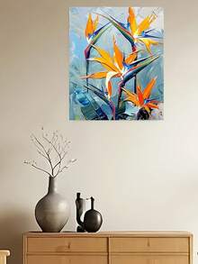 1 Piece DIY Digital Oil Painting Set Christmas, Painting Requires Your Hands And Patience To Complete, (Frame Not Included), Featuring Colourful Bird Of Paradise Flower Patterns, Great For Beginners, Perfect Gift Choice For Birthdays, Festivals, Weddings, Parties And Other Occasions