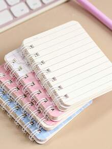 4/1pc 80 Pages/Book Cartoon Cute Panda Happy Planet A7 Coil-Bound Lined Cute Notebook, Essential Stationery For Back To School School Supplies - Multicolor - View 4