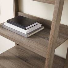 Estantería de escalera Linon Tracey, gris, 5 estantes - Gris - Ver 8