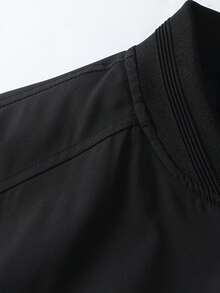 Stand Up Collar Jacket Men's Spring And Autumn New Simple Baseball Collar Jacket Men's Fashion Men's Top - Black - View 5