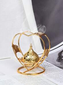 1 Piece/1 Set Of Nordic Metal Incense Burner And Aroma Diffuser. Rose Gold And Luxurious Incense Burner, Suitable For Weddings And Romantic Dinners, Home Decoration, Bedroom, Living Room (As A Centerpiece), Office, Yoga Place And Party To Create An Elegant Atmosphere. It Can Also Be Used For Tea Ceremony Decoration,
