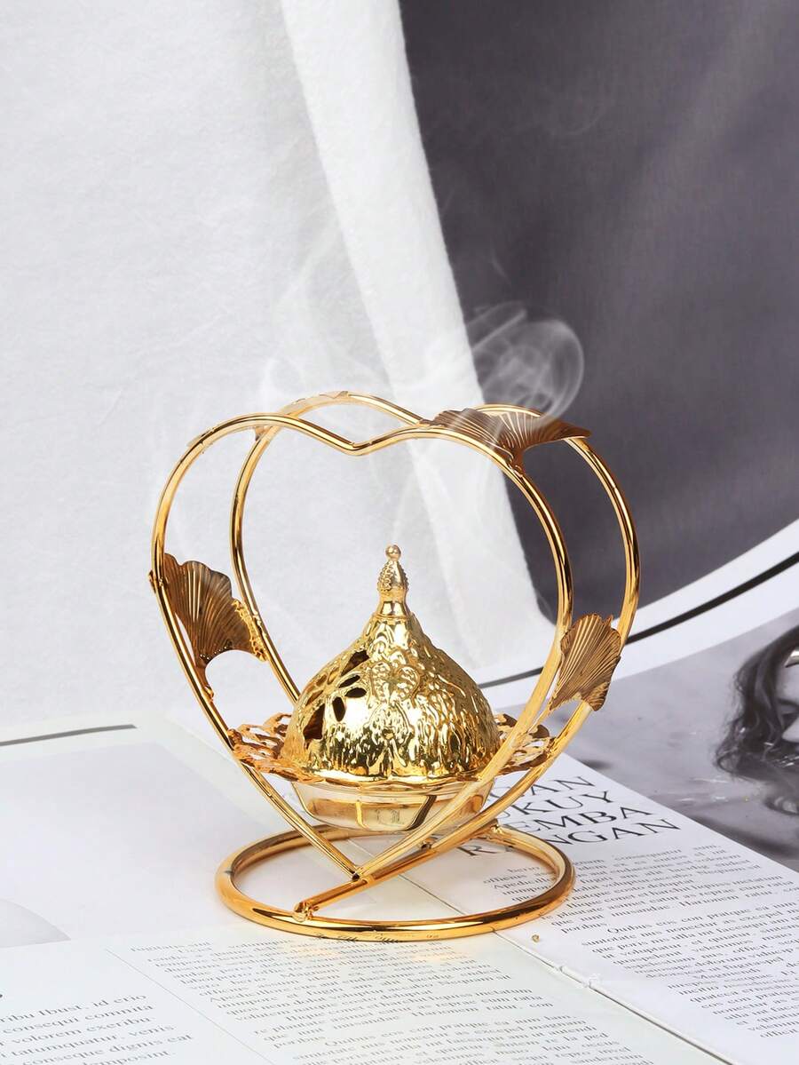 1 Piece/1 Set Of Nordic Metal Incense Burner And Aroma Diffuser. Rose Gold And Luxurious Incense Burner, Suitable For Weddings And Romantic Dinners, Home Decoration, Bedroom, Living Room (As A Centerpiece), Office, Yoga Place And Party To Create An Elegant Atmosphere. It Can Also Be Used For Tea Ceremony Decoration,