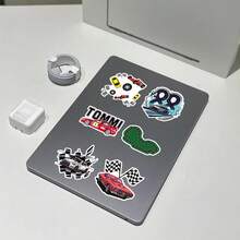 50pcs Cartoon Extreme Sports Racing Competition Sports Event Decorative Stickers For Cups, Scrapbooking, DIY - Multicolor - View 10