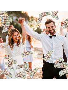 300pc Prop Coins, Realistic $20 Replicas, Suitable For Movie And Video Shooting, Board Games, Magic, Birthday And Wedding Party Decoration Atmosphere, Party Game Event Props, Halloween, Christmas, Thanksgiving Ideal Gifts