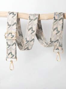 图案提花可拆卸可调节宽肩带，适用于包袋制作和改造、相机改造、乐器配件、斜挎包、手提包、旅行包、腰包、相机包替换肩带、旅行配件，适合作为男女礼物、周年纪念、生日、答谢礼物 - 彩色 - 查看 10