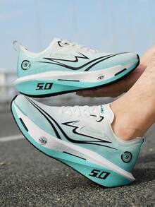 أحذية رياضية للرجال مزودة بلوح كربوني للاستخدام الخارجي، أحذية للجري والتدريب والنصف ماراثون والجري السريع؛ أحذية رياضية للنساء، أحذية للمنافسات الرياضية والميدان والطرق، أحذية جري للنساء مصنوعة من شبكة تنفس مقاومة للتآكل وامتصاص الصدمات ومانعة للانزلاق