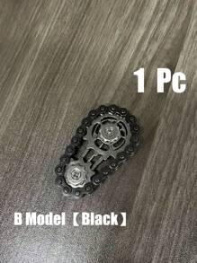 这款神奇的小型旋转指尖玩具，1个自行车链轮旋转玩具，在压力大的时候非常实用，金属链轮旋转指尖玩具，非常酷炫有趣，链齿飞轮链轮，缓解压力焦虑的旋转玩具，圣诞节，圣诞礼物，圣诞袜填充物，男士礼物创意，男士礼物