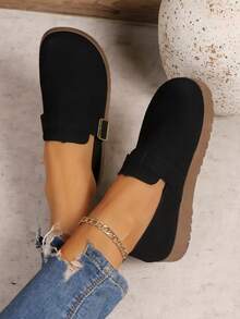 أحذية لوفرز نسائية فينتاج موديل ربيع/خريف 2025، موكاسين يابانية جميلة بأصبع قدم مستدير