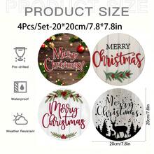 1 Piece Festive Wooden Christmas Sign Decoration - Country Merry Christmas Wall Art With Seasonal Decoration, Holiday Rope Hanging Merry Christmas Sign, Suitable For Home, Outdoor, All Holiday Seasonal Decorations