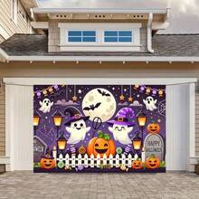 2D1pc Halloween Happy Animals & Pumpkin Party Background Cloth, Multipurpose Backdrop Wall Decor Photography Prop, Suitable For Living Room Bedroom Office Home Decor/Outdoor Decor/Studio Prop/Party Decoration, Holiday Gift
