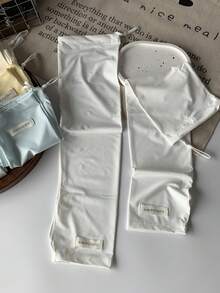 1 双女士轻质冰丝防紫外线防晒袖套宽松长款手套，适合夏季驾驶 - 純色冰袖 - 查看 30