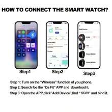 ساعة ذكية للرجال للرياضة الخارجية GZYR 2025 الجديدة، مزودة بضوء LED عالي الطاقة، شاشة لمس كاملة HD بحجم 1.85 بوصة (4.7 سم)، اتصال لاسلكي، بطارية طويلة الأمد 760 مللي أمبير، بوصلة، أكثر من 100 وضع رياضي، مقاومة للماء بمعيار IP68، مراقبة الصحة، متوافقة مع أندرويد وآي أو إس، هدية مثالية.