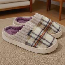 Autumn/Winter Plush Slip-On Slippers, Warm Indoor Couple House Slippers With Non-Slip Sole Insulation,Galentines,Puppy,Carnival,Party Decorations,Shoe,Spring Summer Picks,Brides Maid Gifts,Room,Bedroom Deccor,Bedroom Deccor,Beach,Travel,For Men,For Women,Vacation - Multicolor - View 15