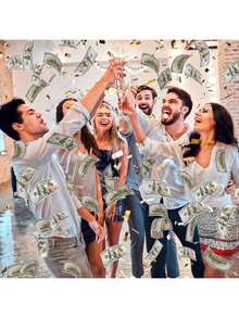 300pc Prop Coins, Realistic $20 Replicas, Suitable For Movie And Video Shooting, Board Games, Magic, Birthday And Wedding Party Decoration Atmosphere, Party Game Event Props, Halloween, Christmas, Thanksgiving Ideal Gifts