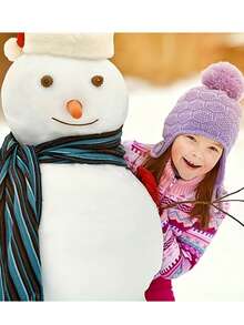 12/1 Paio di guanti invernali caldi per bambini - guanti a maglia morbida a dita intere per climi freddi con polsini elastici, disponibili in più colori (nero mostrato), adatti per bambini e bambine, lavare a mano, protezione dal freddo (colore casuale dei guanti)