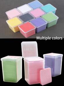 540/300/200 almohadillas quitaesmalte, toallitas para limpiar el gel de uñas, almohadillas para limpiar el pegamento de extensiones de pestañas, paños para limpiar la boca del frasco de pegamento para evitar obstrucciones