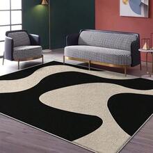 Thảm trải sàn 850g/M² trong nhà, có thể giặt được, mềm mại, dày dặn, dễ gấp, đa năng, thiết kế cổ điển, thảm trang trí phòng khách, trang trí nhà cửa, lối vào - Nhiều màu - Xem 4