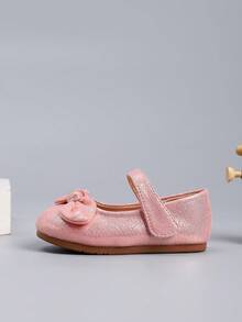 Cute Bow Decor Girls' Flats, Autumn/Winter - Pink - View 6