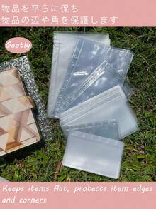 3 piezas de bolsas transparentes versátiles para carpetas de anillas en tamaños A5, A6, A7 - Bolsas de documentos transparentes y esmeriladas perfectas para almacenar pegatinas, accesorios sueltos, recibos y efectivo - Material de PVC duradero que garantiza alta transparencia y larga duración - Diseño innovador sin lengüeta que maximiza el espacio de almacenamiento - Ideal para la escuela, la organización del hogar, la papelería y los suministros de regreso a la escuela - Organizador de documentos esencial para cada estudiante y oficina en el hogar