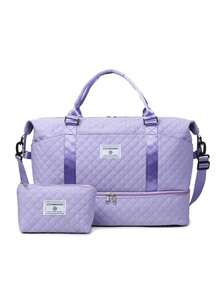 2 piezas Bolso de maternidad multifuncional de gran capacidad y resistente al agua - Convertible a bandolera/mochila con bolsillos organizadores, portabotellas y diseño práctico para viajes - Ideal para el parto y posparto, recuperación y salidas con el bebé - Bolso de dos piezas de mamá - Ver 15