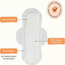 The Honey Pot Company - Sanitary Pads For Women - Non-Herbal Overnight W_Wings - Organic Cotton Cover, &Amp; Ultra-Absorbent Pulp Core - Feminine Care - FSA &Amp; HSA Eligible - 12 Ct - 顏色C - 查看 5