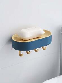 极简浴室壁挂式肥皂盒，无需钻孔，优雅欧式风格，现代风格，生日派对，秋季元素，中东国庆节，万圣节 - 彩色 - 查看 6