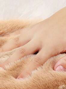 QKC 1 Pair Brown Warm Insoles, Soft & Comfortable, Minimalist Foot Protector, Suitable For Winter Casual Shoes, Boots