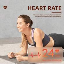 Anillo Inteligente Vintage para Mujeres y Hombres, Rastreador de Fitness con Monitor de Frecuencia Cardíaca, Rastreador de Sueño, 8 Modos Deportivos, Contador de Pasos, Impermeable IP68, Batería de 5 Días, Estuche de Carga Magnético de Cristal - 7 - Ver 4