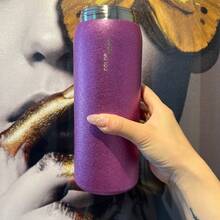 32 Ounces New Original Insulated Stainless Steel Water Bottle With Straw, Sports Water Bottle, Insulated Stainless Steel Cup With Straw, Convenient To Carry Water Bottle - 紫色 - 查看 1