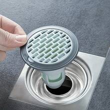 1 miếng thoát sàn nhà tắm, lõi chống mùi, chống côn trùng nhà vệ sinh đa năng, nắp đậy kín chống mùi hôi chống tràn ngược cho đường ống thoát nước thải - Nhiều màu - Xem 7