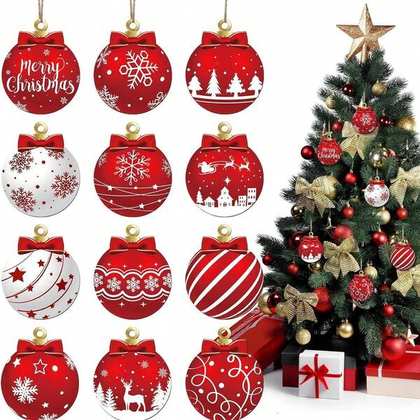 Bolas de enfeites criativos de Natal, conjunto de madeira para pendurar, decoração de árvore de Natal, artigos para festas em casa, decoração de Natal, decoração de árvore de Natal, decoração de presente, decoração de casamento de ação de graças, decoração de outono, decorações de aniversário para presentes, artigos para festas, jardim interno e externo, feriado, Halloween, decoração de Natal, decoração de casamento de ação de graças, decoração de outono, decorações de aniversário para presentes, artigos para festas, jardim interno e externo, feriado, decoração de Halloween, enfeites de Halloween