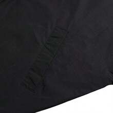 Adidas Originals 3S 女士连帽防风夹克/外套，运动休闲款 JX14 - 黑色/白色 - 查看 6