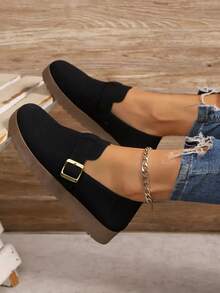 أحذية لوفرز نسائية فينتاج موديل ربيع/خريف 2025، موكاسين يابانية جميلة بأصبع قدم مستدير