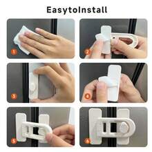 2pcs/1pc Child Lock For Refrigerator, Drawer, Cabinet, Oven, Multi-Functional Child Lock For Baby Proofing - 1pc - View 4