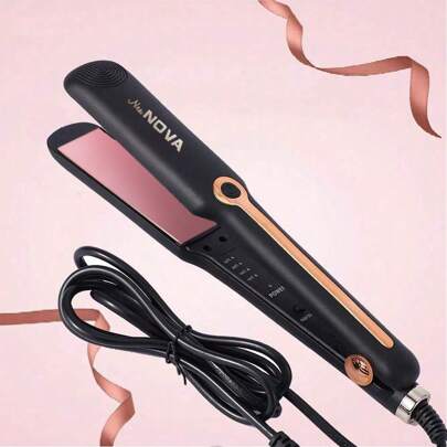Professional Ceramic Plate Hair Straightener, Plug-In Heating, Quick Temperature Adjustment, Suitable For Home And Salon Use, Hair Care Gift