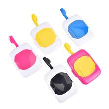 Caja de Toallitas Húmedas Dispensador de Toallitas Portátil Caja de Almacenamiento de Servilletas Contenedor para Coche Hogar Oficina - Morado - Ver 4