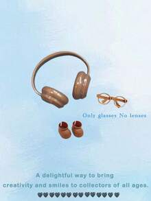 3pcs Doll Plastics Headphones Glasses Shoes For Labubu, Perfect DIY Fashion Gift Set For Teens, Students, Teachers, Bridesmaids & Friends | Ideal For Festivals, School Events, Holidays, Halloween, Autumn & Winter Celebrations, Christmas Decorations & Gifts | Great For Summer Vacations, Back To School, Outdoor Travel, Weddings, Family Trips & Travel Essentials (Doll Not Included)