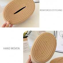 Cesta de Armazenamento Resistente Feita à Mão, Usada para Armazenar Produtos Infantis, Cesta de Armazenamento com Padrão de Animal Fofo, Organizadores Estilosos para Organizar Brinquedos de Animais de Estimação, Caixas de Armazenamento Tecidas à Mão Funcionais, Caixas de Armazenamento de Corda Artesanal, Organizadores Economizadores de Espaço