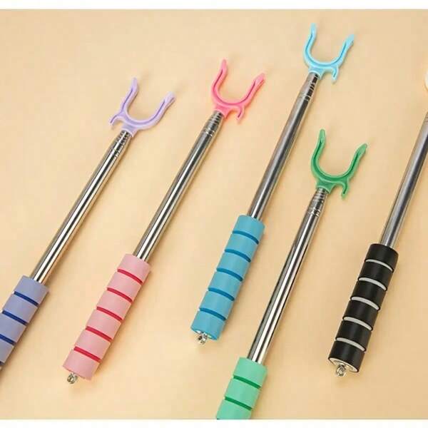 1 pezzo Appendiabiti retrattile in acciaio inossidabile, rastrelliera pieghevole mini con design espandibile, comoda per appendere vestiti e stendere il bucato