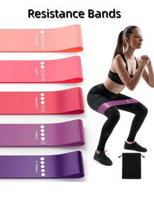 Fitness Resistance Bands, Fitness Bands Resistance Bands Set, 5 Resistance Levels, Multi-Color Fitness Bands For Indoor And Outdoor Fitness, Leg Strength Training, Rehabilitation, Yoga