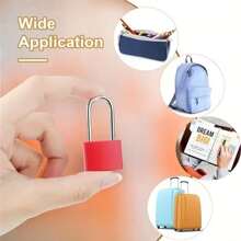 Mini Metal Padlock (With 2 Keys) - Durable Extended Small Lock In Multiple Colors, Suitable For Luggage, Gym Lockers, Drawers, Backpacks And Jewelry Boxes - Designed To Be And Fashionable